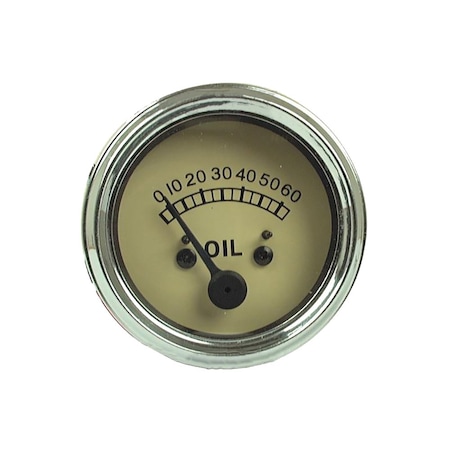 Aftermarket S.42784 Gauge, Oil Pressure, Chrome 180100M91